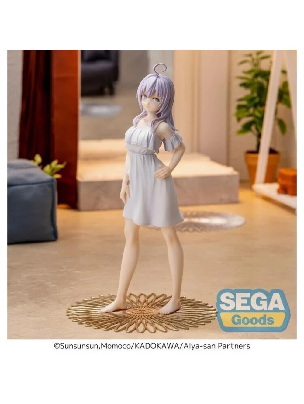 Sega Luminasta Alya-san Alisa Kujou Figure White New Summer Dress NIB US Seller